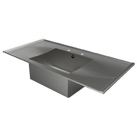 Inset Single Bowl Double Drainer Catering Sink Tops