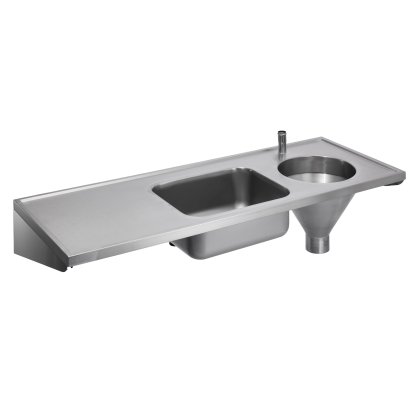 Combined Slop Hopper Sink and Drainer