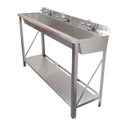 Stainless Steel Wash Trough With Frame