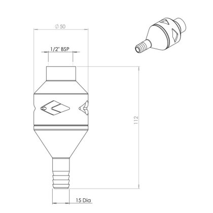 Water Back Flow Prevention Nozzle