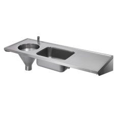 Combined Slop Hopper Sink and Drainer