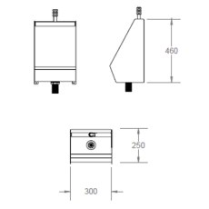 Stainless Steel Square Bowl Urinals