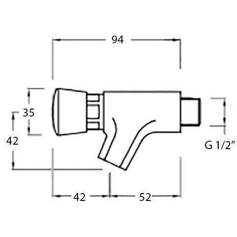 Wall mounted Bib Taps: Lever, Cross Head & Time Flow