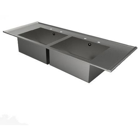 Double Bowl Inset Catering Sink Top Double Bowl Inset Catering Sink Top