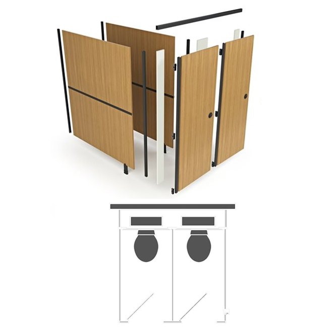 Toilet Cubicles in a Box - Free Standing Toilet Cubicles in a Box - Free Standing