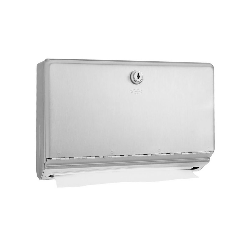 Bobrick Stainless Steel Small Paper Towel Dispenser Bobrick Stainless Steel Small Paper Towel Dispenser