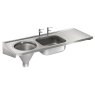 Combined Slop Hopper Sink and Drainer Combined Slop Hopper Sink and Drainer