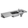 Combined Slop Hopper Sink and Drainer Combined Slop Hopper Sink and Drainer