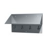 Stainless Steel Anti Ligature Shelf with Four Coat Hooks Stainless Steel Anti Ligature Shelf with Four Coat Hooks