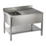 Catering Single Bowl Single Drainer On Frame 1200mm Catering Single Bowl Single Drainer On Frame 1200mm