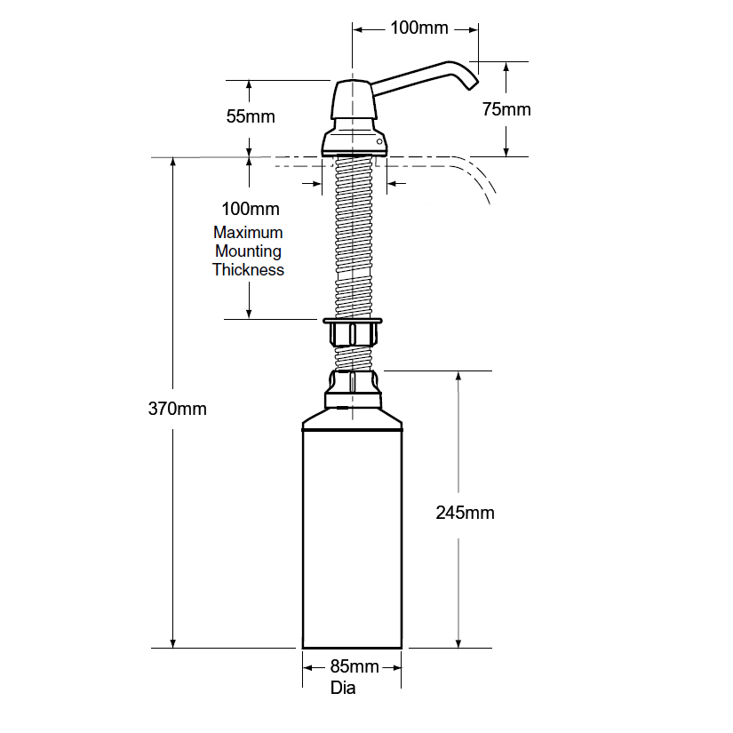 b-822-countertop-soap-dispenser-dimensions